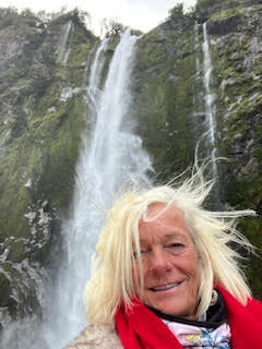 Theodora visits the Penguins in Milford Sound New Zealand