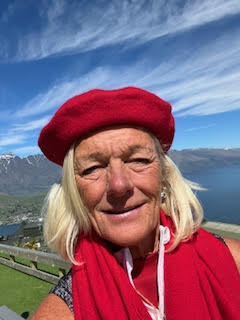 Theodora Wind Surfing over the peaks in the High Mountains of New Zealand