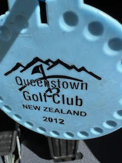 Theodora playing golf at Queenstown Golf New Zealand