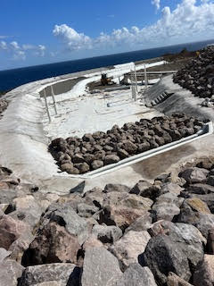 Theodora building Golden Rock Resort in St. Eustatius