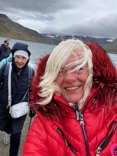 Theodora in uninhabited Hesteyri Iceland