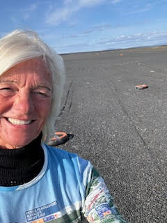 Theodora flying from Akureyri Airport Iceland