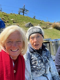 Theodora Wind Surfing over the peaks in the High Mountains of New Zealand