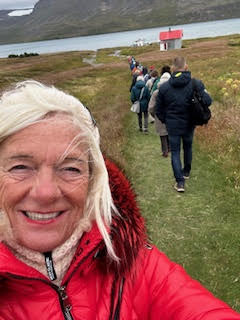 Theodora in uninhabited Hesteyri Iceland