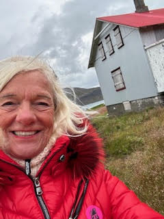 Theodora in uninhabited Hesteyri Iceland