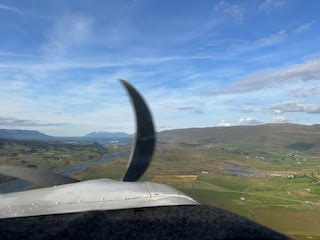Theodora flying from Akureyri Airport Iceland