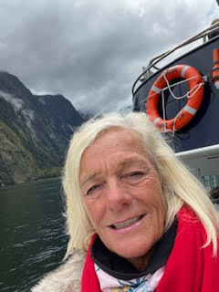 Theodora visits the Penguins in Milford Sound New Zealand