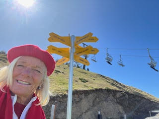 Theodora Wind Surfing over the peaks in the High Mountains of New Zealand