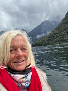 Theodora visits the Penguins in Milford Sound New Zealand