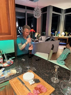 Theodora hosts Formula I champ Jan Lammers and son René from Zandvoort, Netherlands