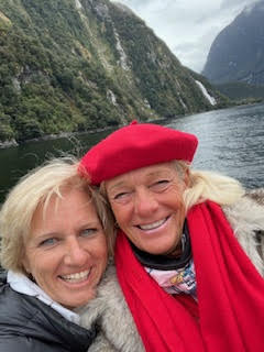 Theodora visits the Penguins in Milford Sound New Zealand