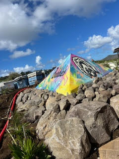 Theodora building Golden Rock Resort in St. Eustatius