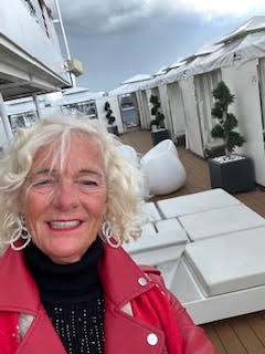 Theodora sailing out of Amsterdam Harbor