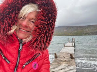 Theodora in uninhabited Hesteyri Iceland