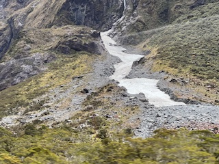 Theodora visits the Glaciers in New Zealand and meets “KIWI” the National Bird