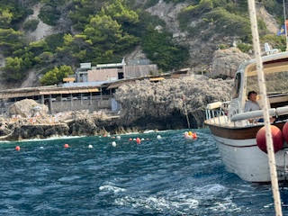 Theodora in Port of Capri Italy