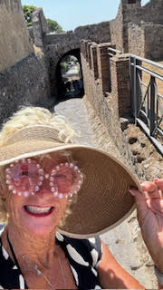 Theodora in the City of Pompei Italy
