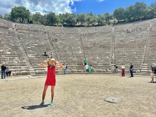 Theodora in Mycenae Greece