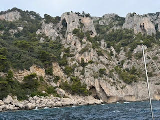 Theodora in Port of Capri Italy