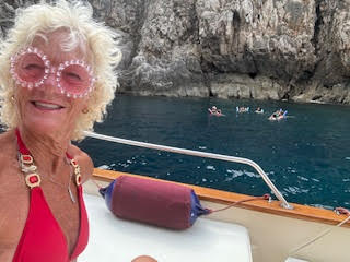 Theodora in Port of Capri Italy