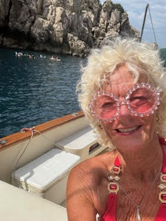 Theodora in Port of Capri Italy