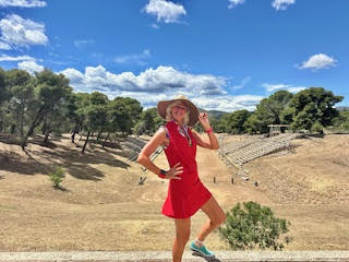 Theodora in Mycenae Greece