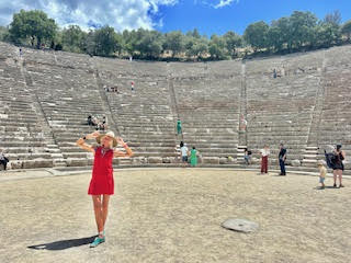 Theodora in Mycenae Greece