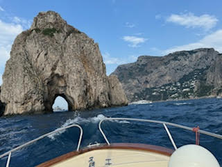 Theodora in Port of Capri Italy