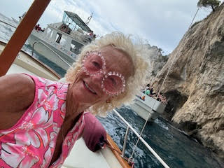 Theodora in Port of Capri Italy