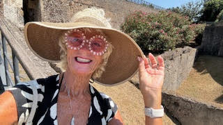 Theodora in the City of Pompei Italy