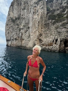 Theodora in Port of Capri Italy