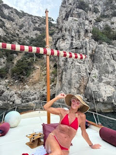 Theodora in Port of Capri Italy