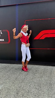 Theodora at Grand Prix in Zandvoort the Netherlands